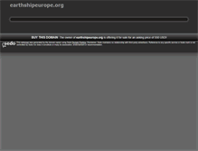 Tablet Screenshot of earthshipeurope.org